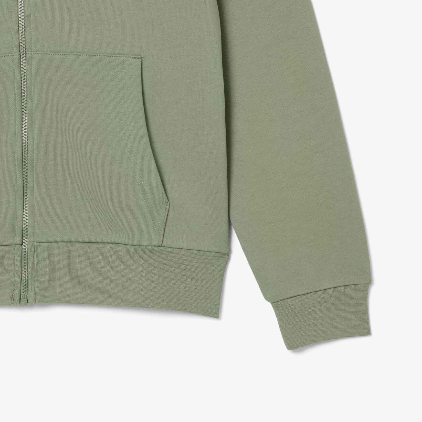 سويت شيرت كلاسيكي من الصوف بسحاب