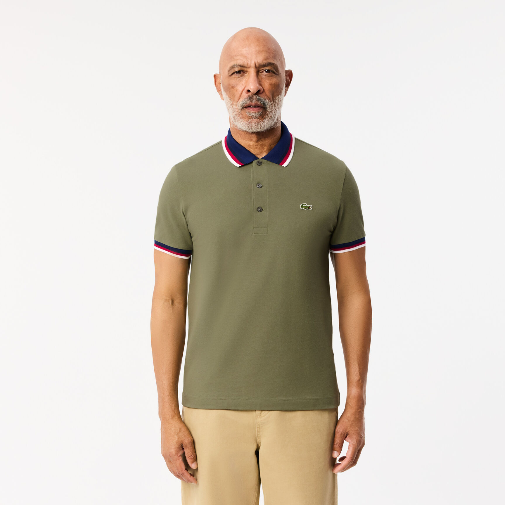 Regular Fit Contrast Collar Polo Shirt