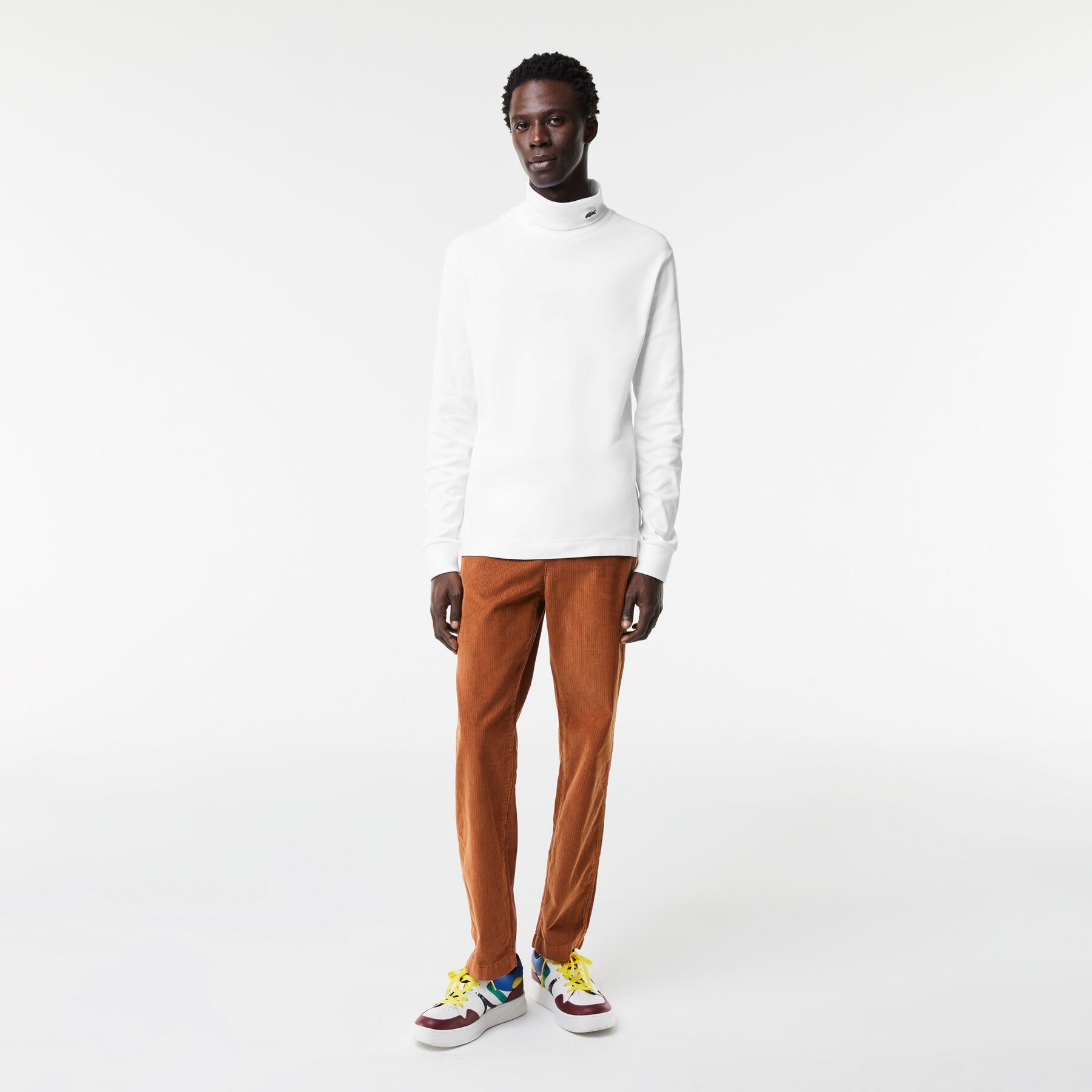 Men's Organic Cotton Turtleneck T-shirt lacoste men s organic cotton turtleneck t shirt