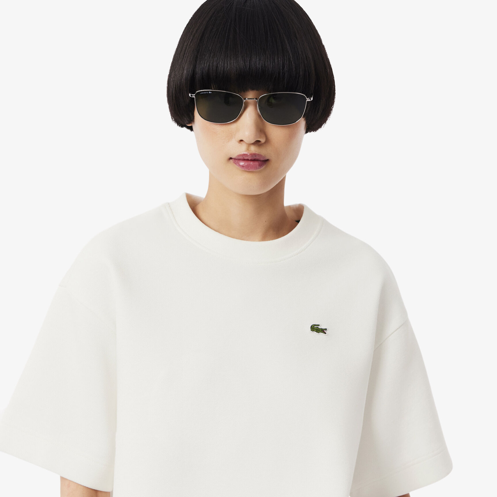 Oversized Double Face Pique T-shirt