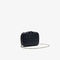 Women's Croco Crew Quilted Leather Zippered Shoulder Bag lacoste women s croco crew quilted leather zippered shoulder bag
