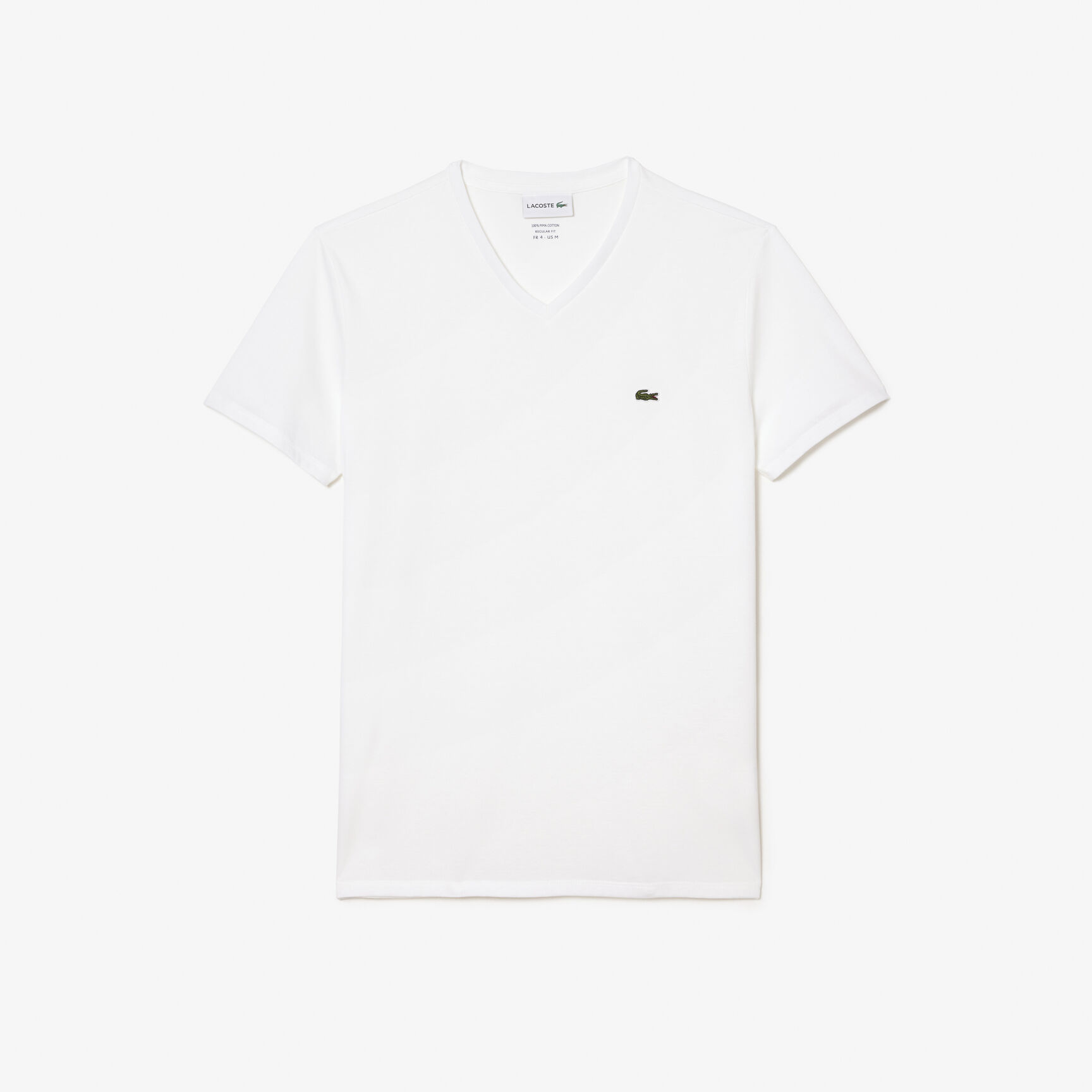 Lightweight Cotton Pima V Neck T-shirt