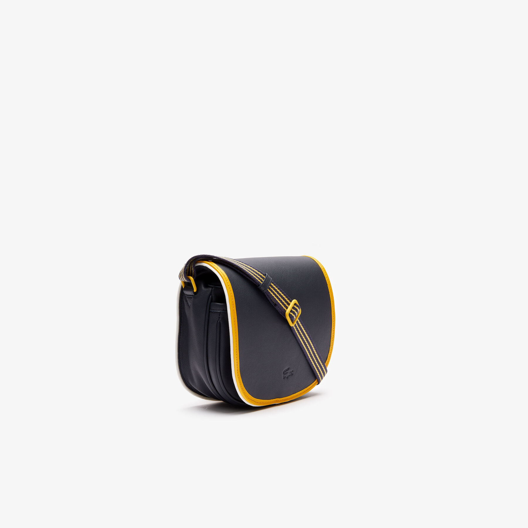 Women's Court Line Contrast Piping Small Hobo Bag