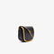 Women's Court Line Contrast Piping Small Hobo Bag