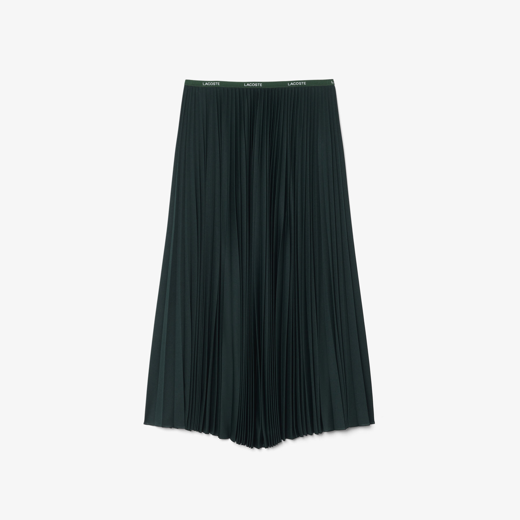 Long Pleated Elasticated Waist Skirt