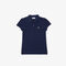 Scalloped Collar Mini Pique Polo Shirt