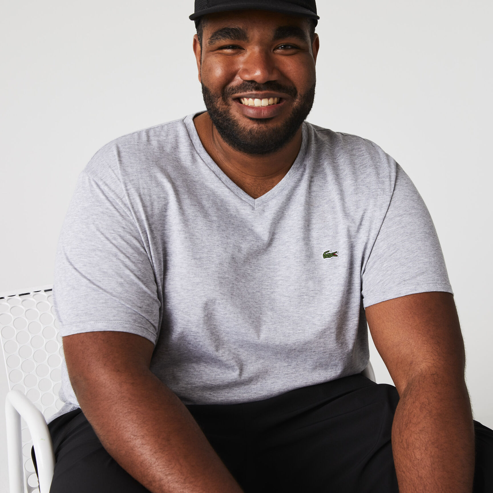 Lightweight Cotton Pima V Neck T-shirt