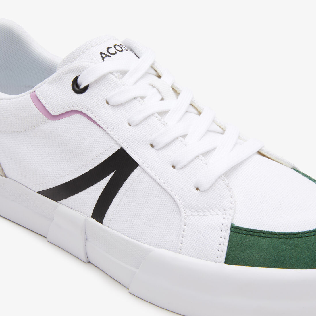 Men's Lacoste L004 Textile Color-Pop Sneakers Men's Lacoste L004 Textile Color-Pop Sneakers