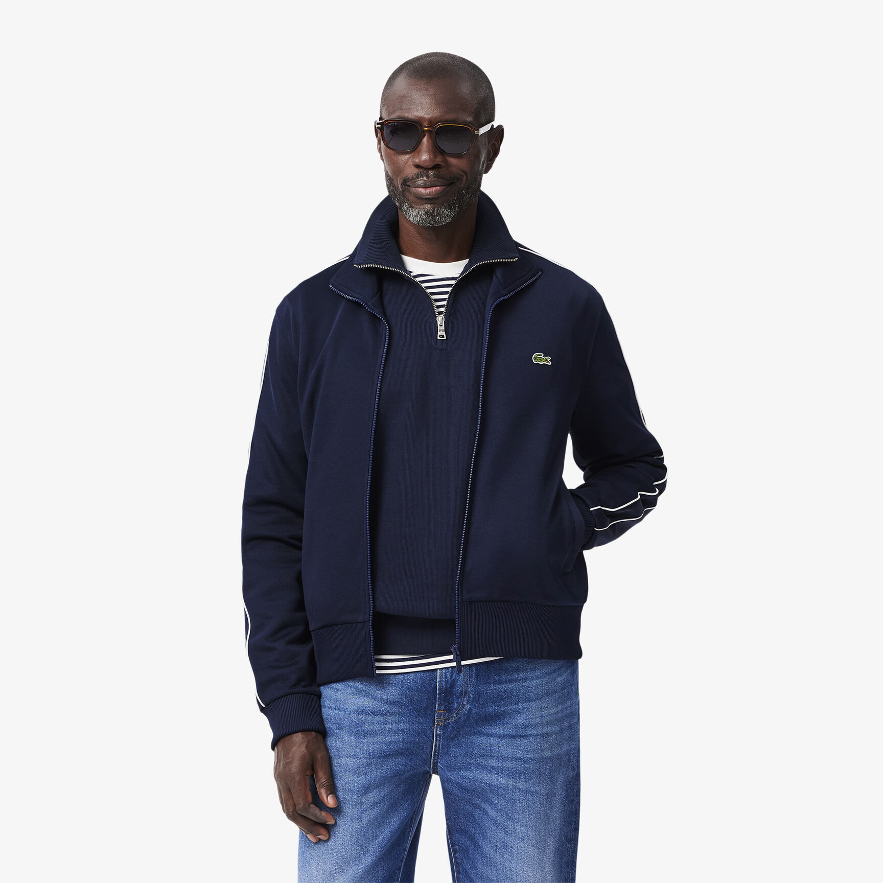 Paris Pique Zip Front Track Jacket Paris Pique Zip Front Track Jacket