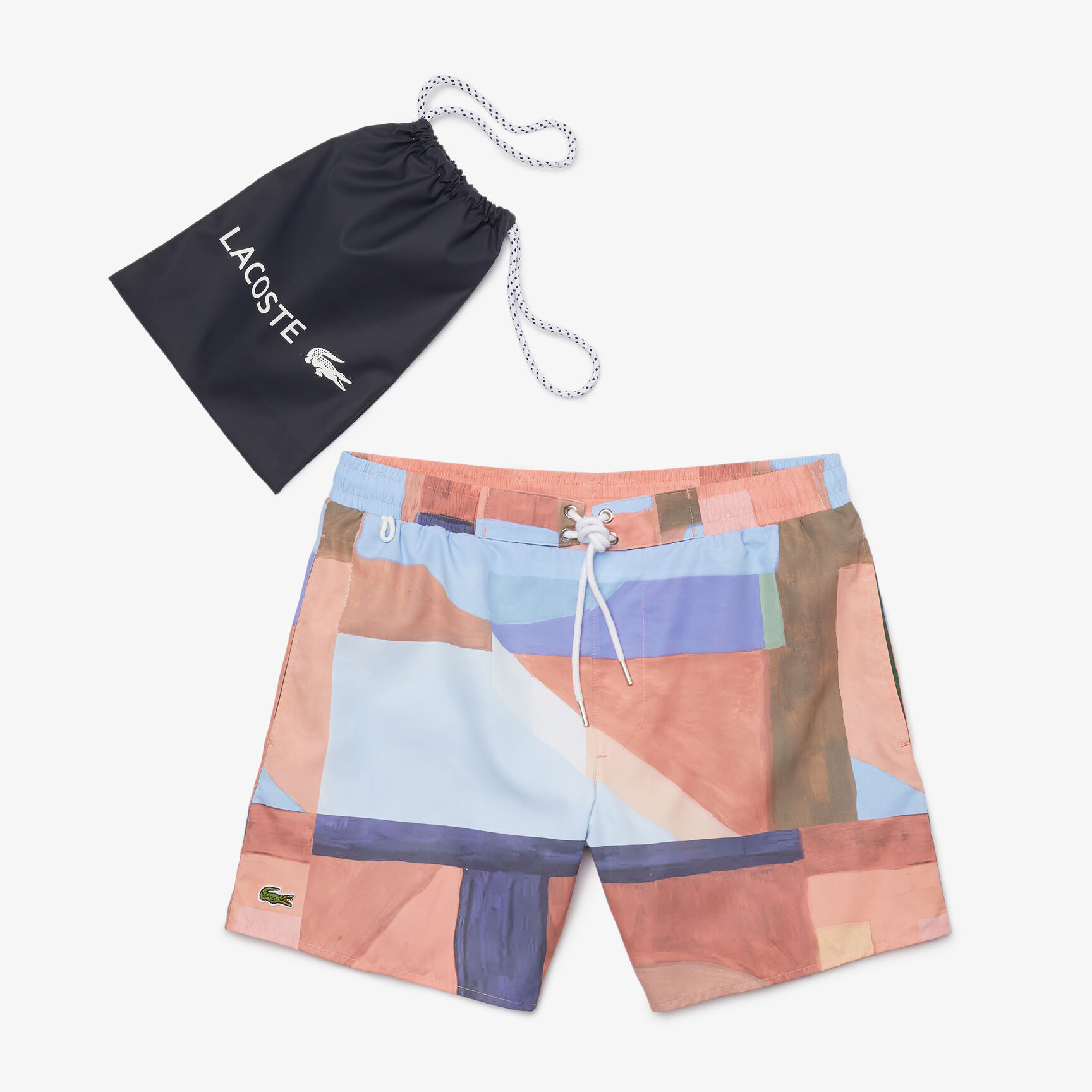 شورت سباحة للرجال خصر برباط وأنماط مطبوعة شورت سباحة للرجال خصر برباط وأنماط مطبوعة