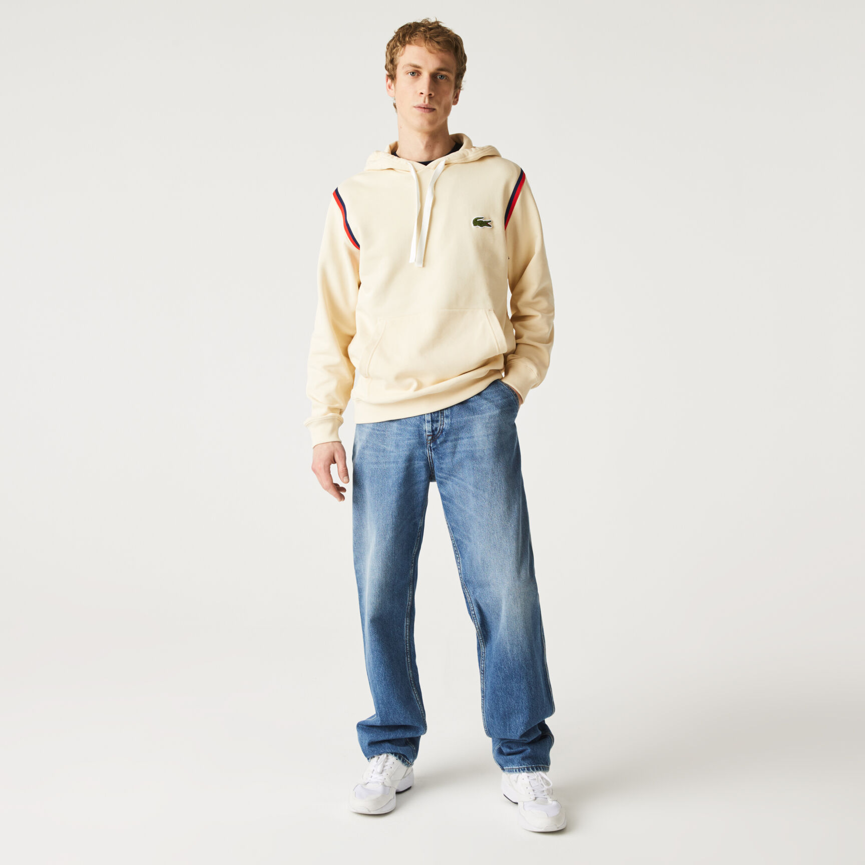 Men&rsquo;s Made In France Hooded Organic Cotton Fleece Sweatshirt