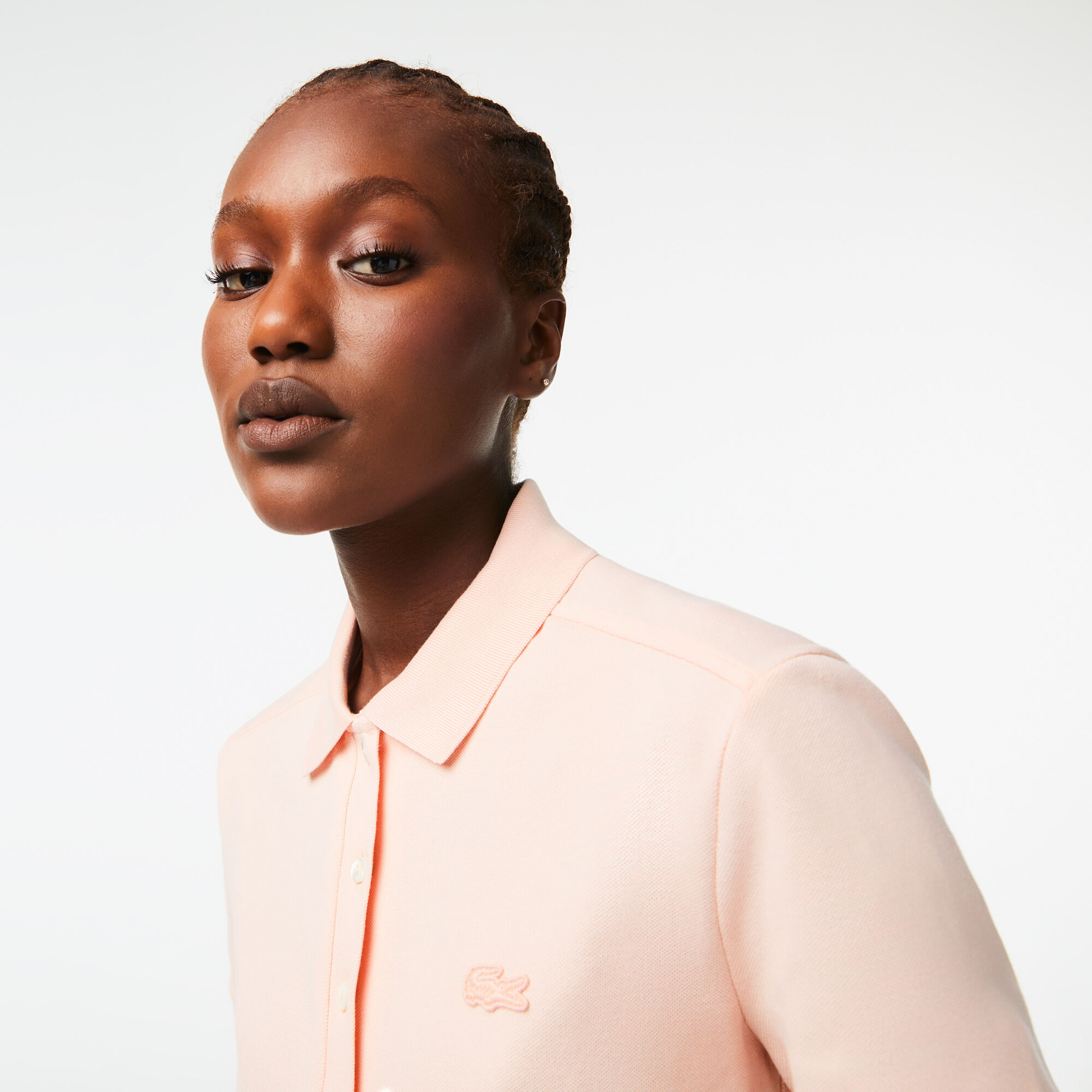 Polo lacoste rose pale store