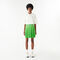 lacoste short pleated elastic waist skirt
