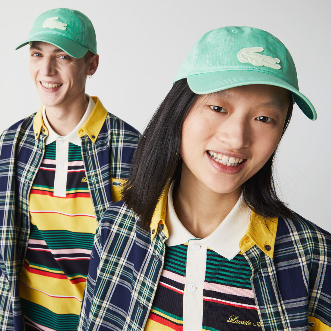كاب للجنسين مع تصميم التمساح مجموعة Lacoste LIVE