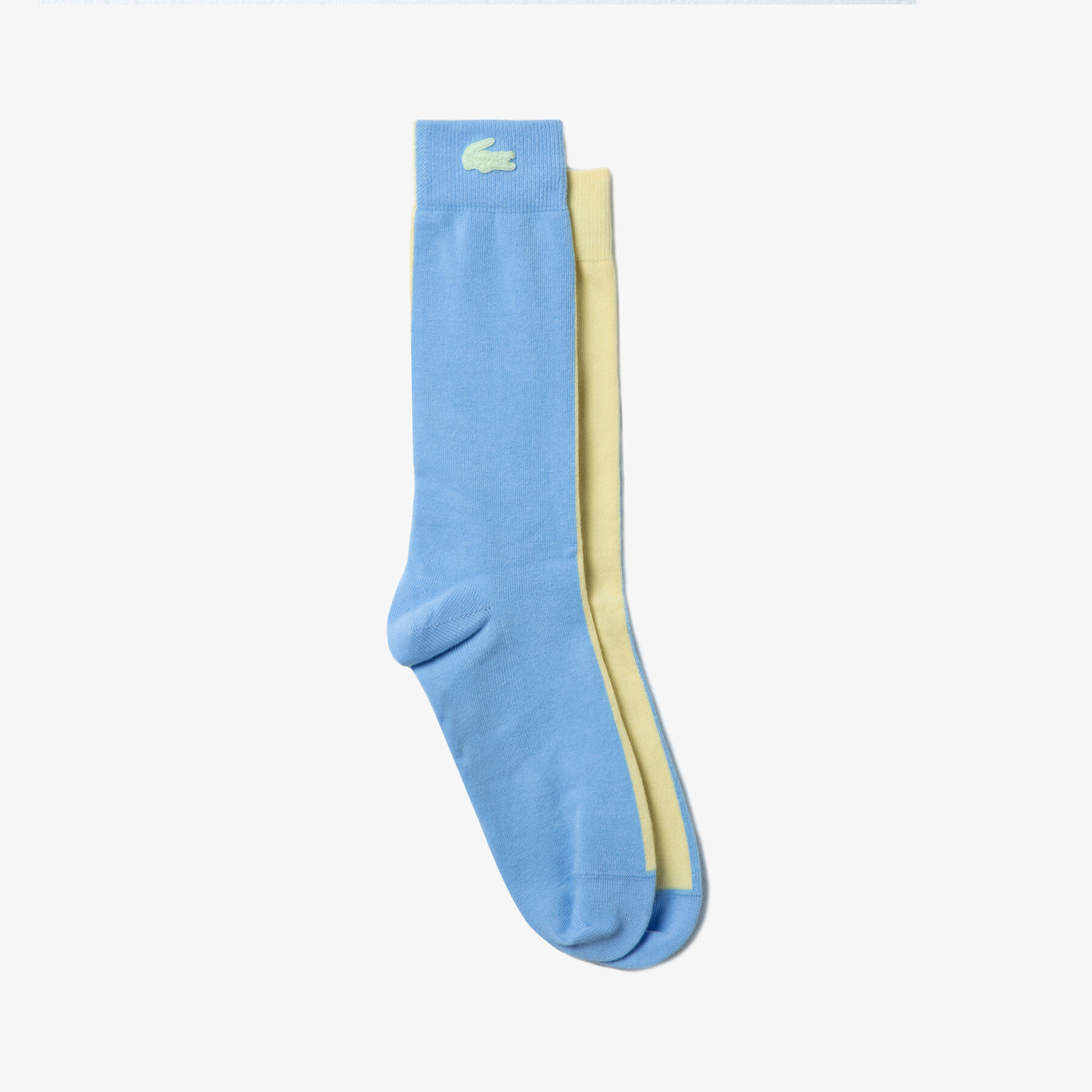 جوارب قطنية مرنة ثنائية اللون للجنسين مجموعة Lacoste LIVE لاكوست جوارب قطنية مرنة ثنائية اللون للجنسين مجموعة lacoste live