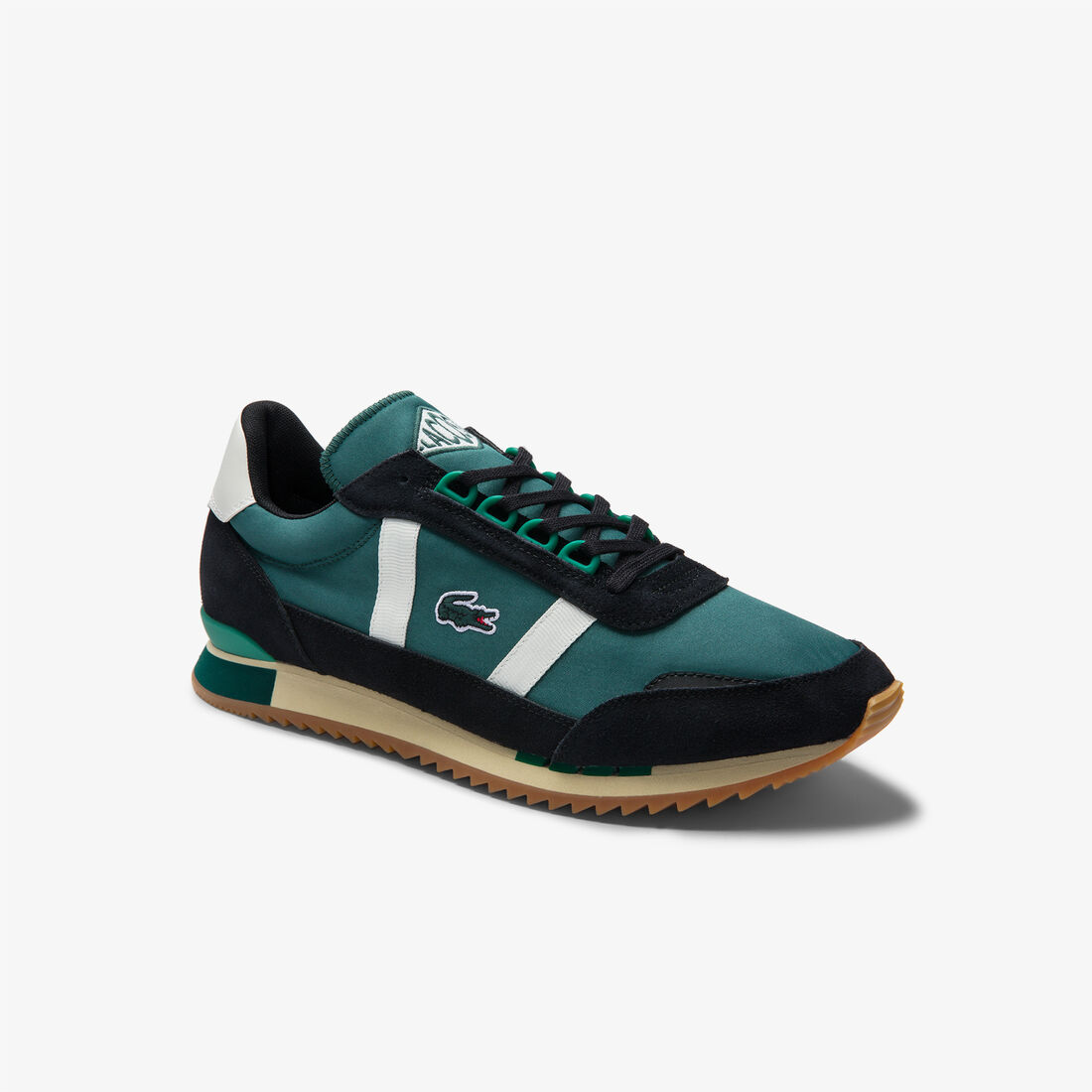 Men’s Partner Retro Textile and Suede Trainers