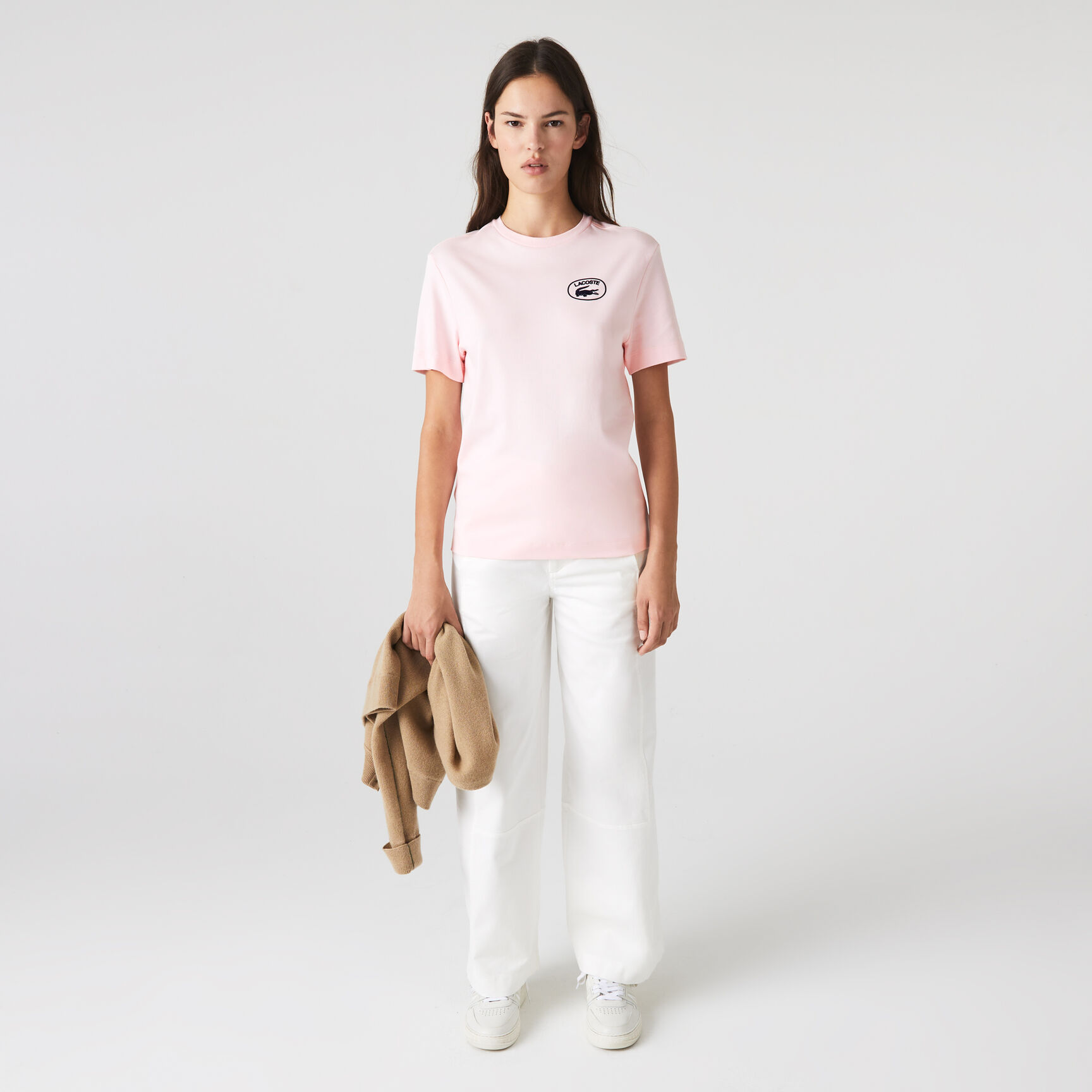 Women's Lacoste Loose Fit Organic Cotton T-shirt