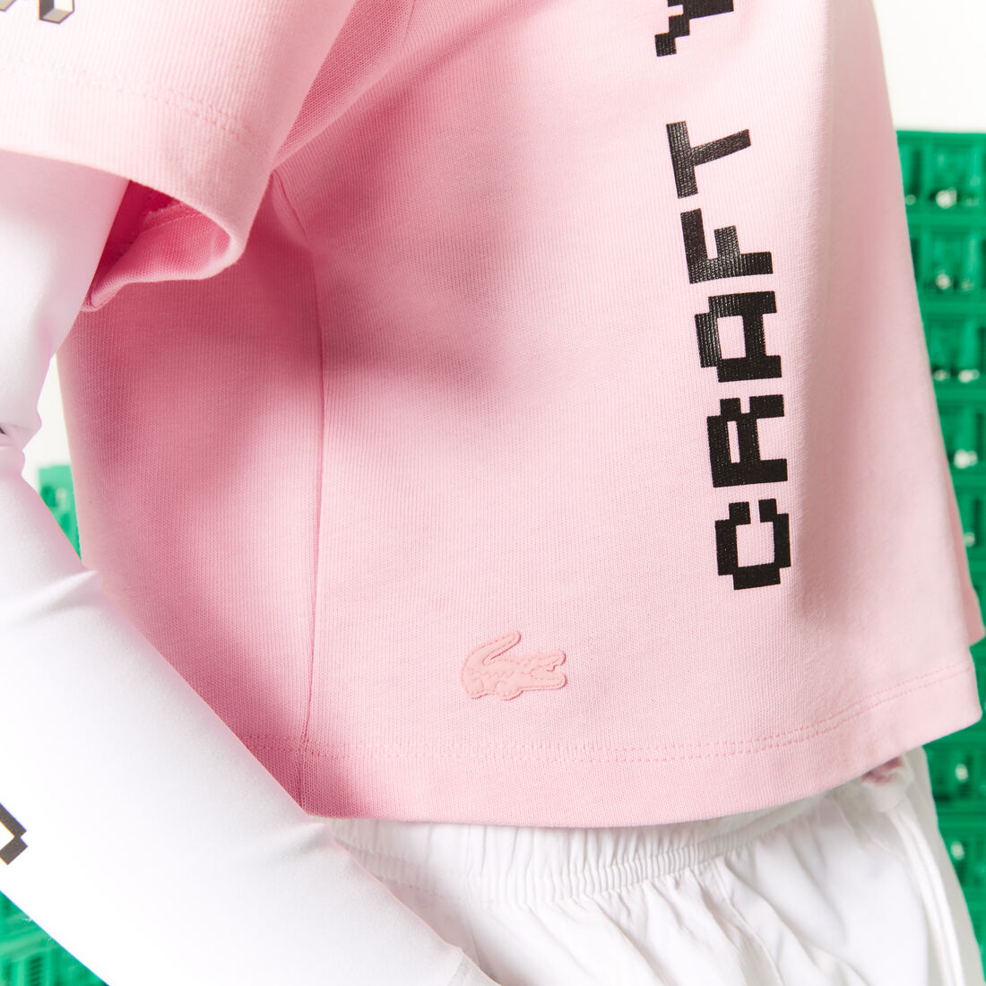 Women's Lacoste L!VE x Minecraft Short Organic Cotton T-Shirt Women's Lacoste L!VE x Minecraft Short Organic Cotton T-Shirt