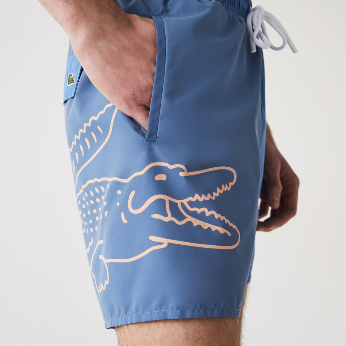 Men’s Bicolor Crocodile Print Swimming Trunks Men’s Bicolor Crocodile Print Swimming Trunks