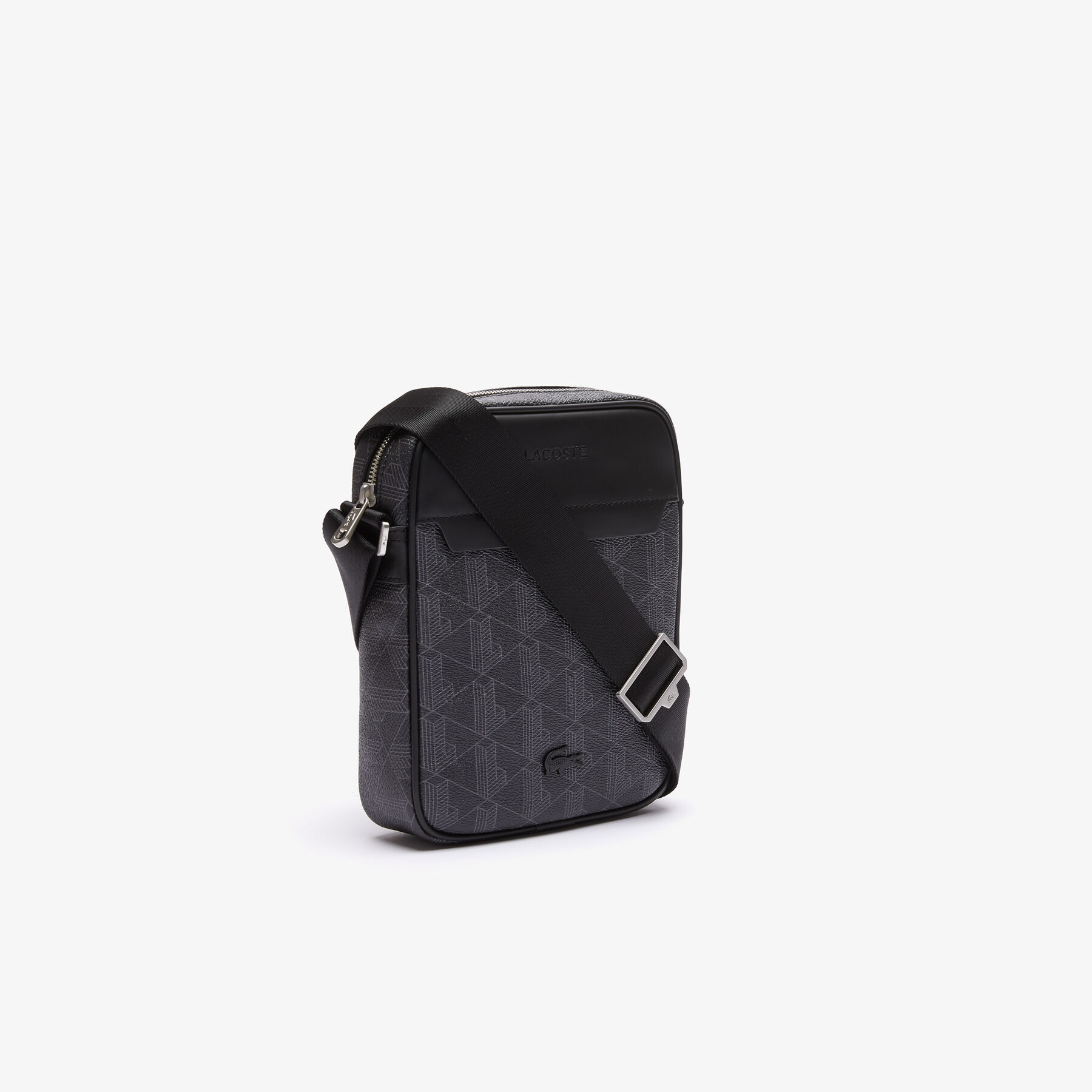 Men’s The Blend Monogram Canvas Vertical Bag lacoste men s the blend monogram canvas vertical bag