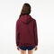 lacoste women s loose fit cotton blend jogger hoodie