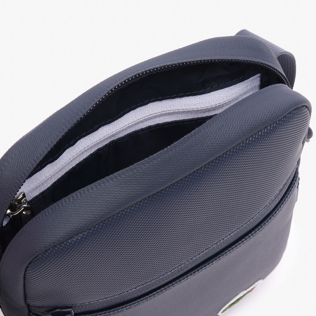 Men's LCST Coated Canvas Small Flat Crossbody Bag Men's LCST Coated Canvas Small Flat Crossbody Bag