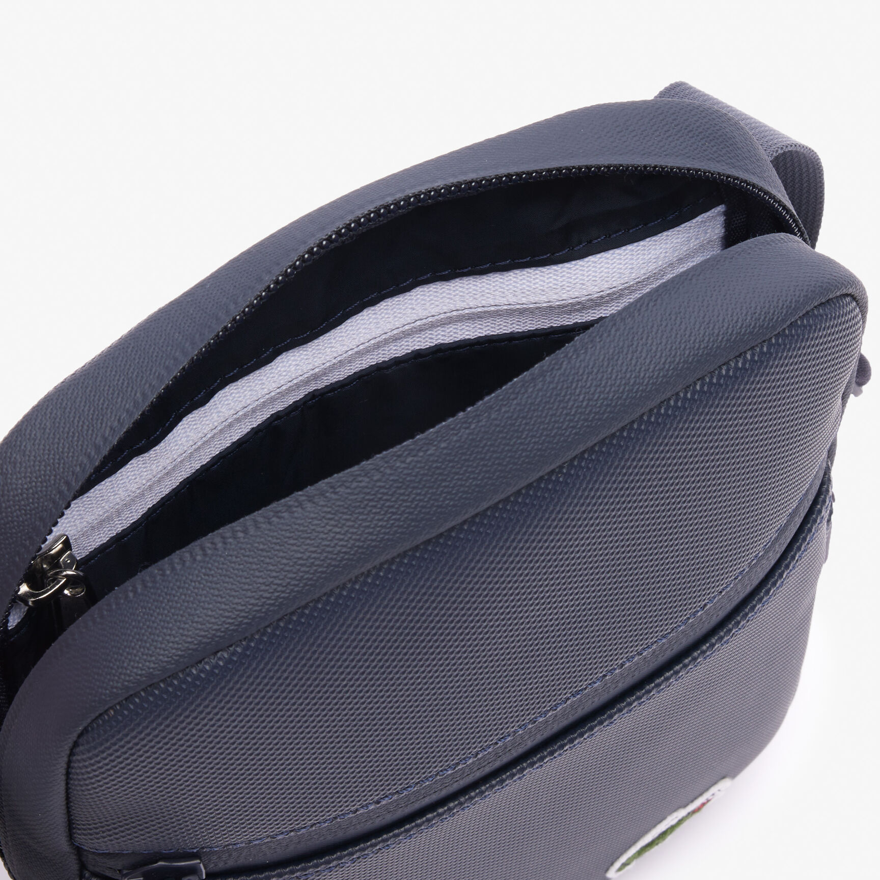 Men's LCST Coated Canvas Small Flat Crossbody Bag Men's LCST Coated Canvas Small Flat Crossbody Bag