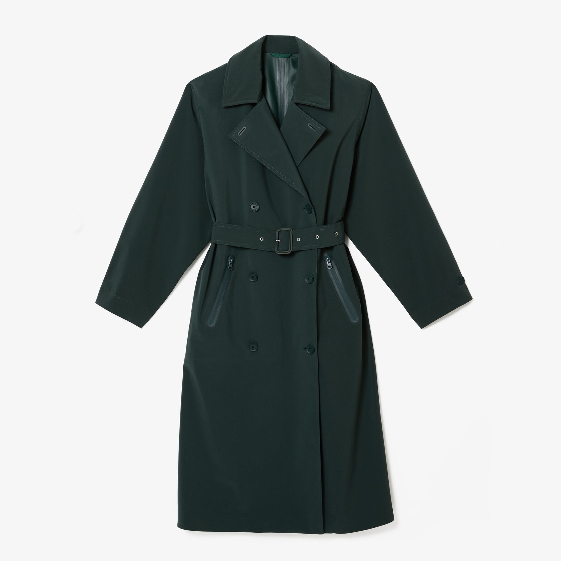 Women's Lacoste Two-Ply Pique Oversized Trench Coat