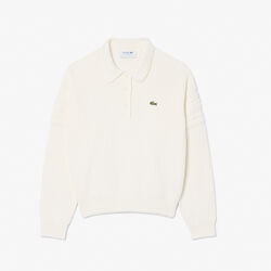 lacoste french made polo collar sweater