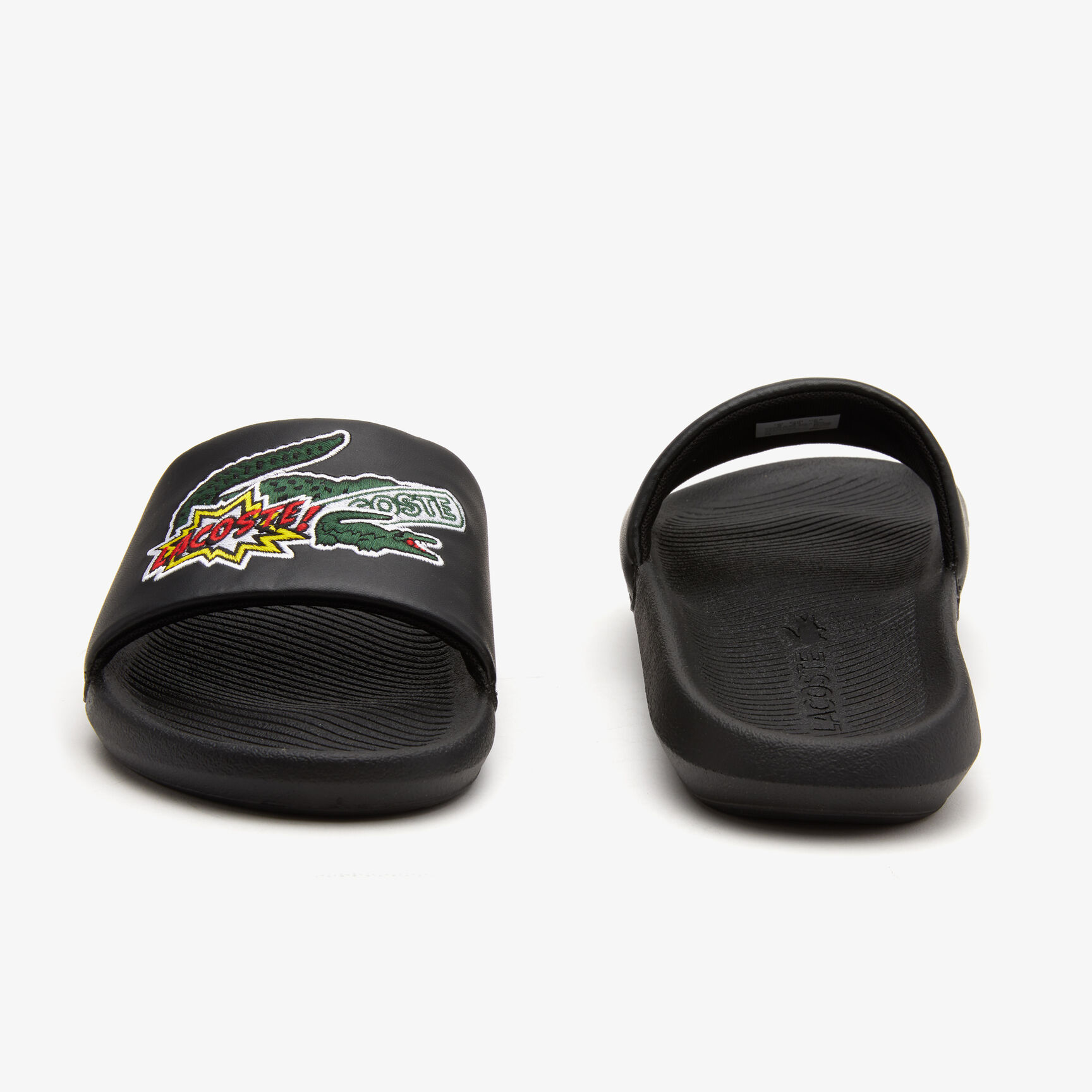 حذاء مفتوح لاكوست من خامات صناعية للرجال مجموعة Croco