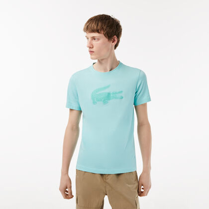 Men's Lacoste Sport 3d Print Crocodile Breathable Jersey T-shirt