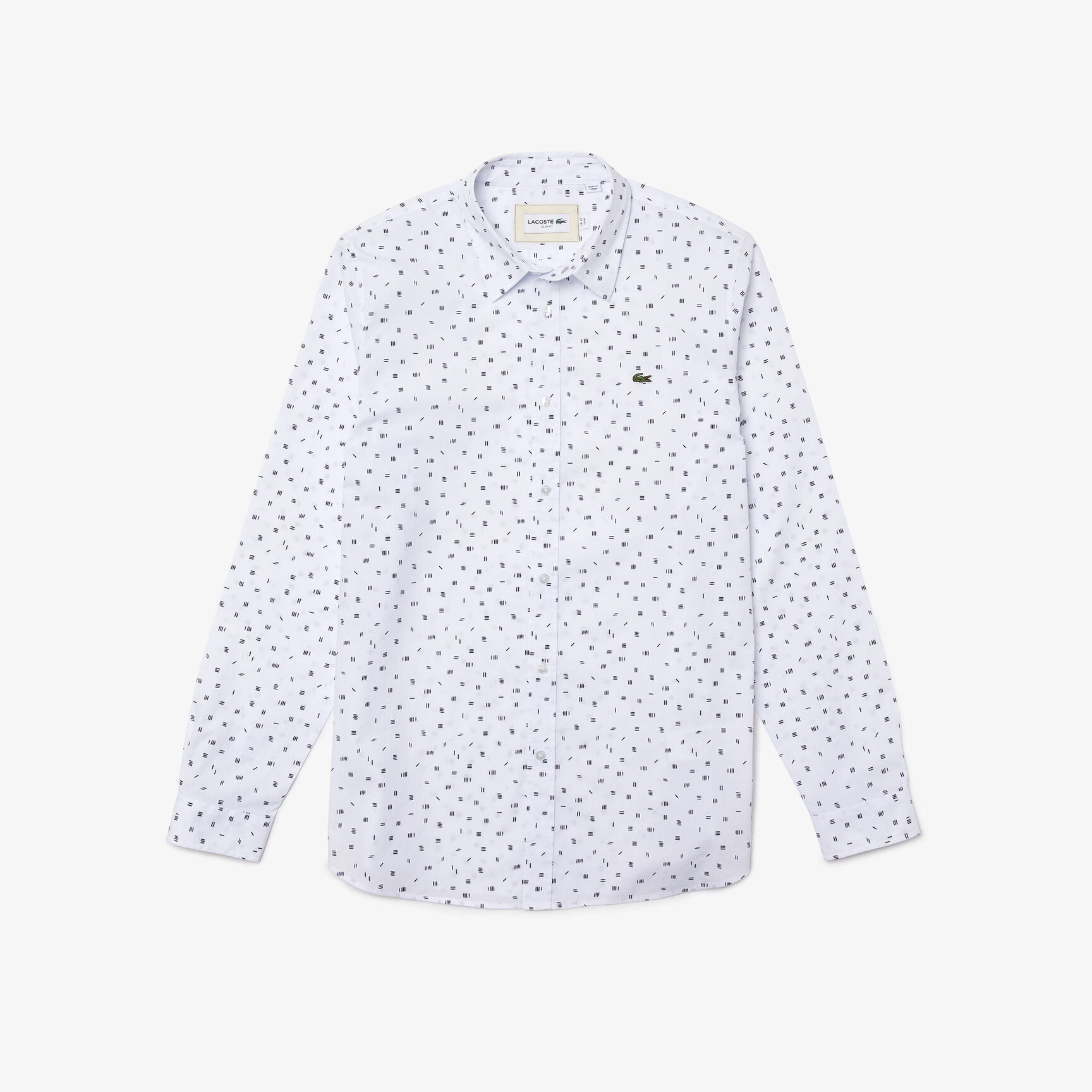 Men’s Slim Fit Finely Patterned Cotton Poplin Shirt Men’s Slim Fit Finely Patterned Cotton Poplin Shirt