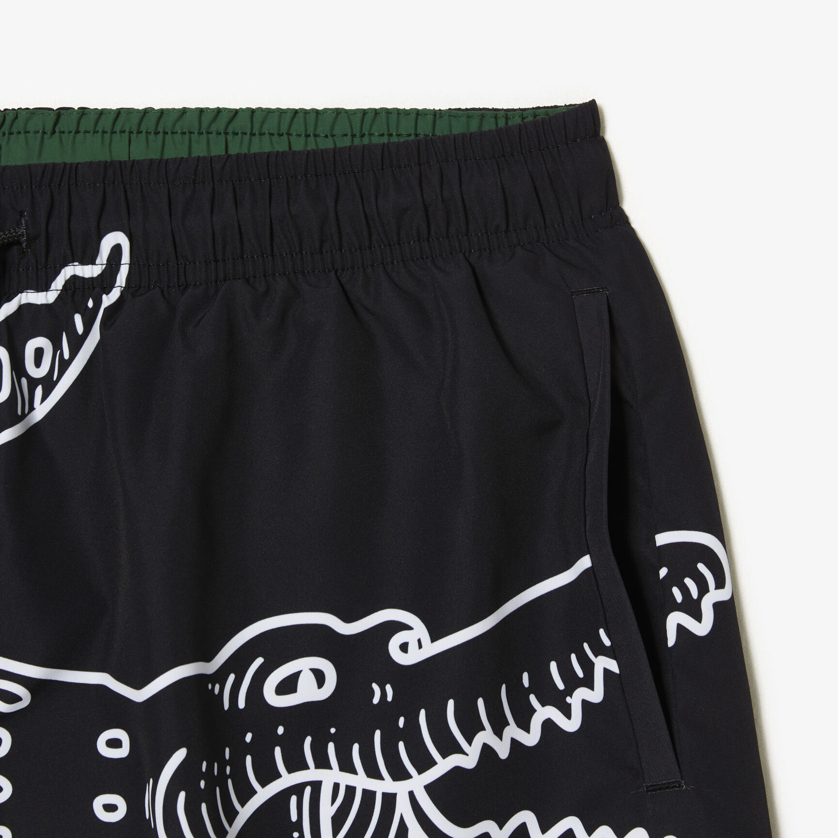 Men’s Lacoste Crocodile Print Swim Trunks