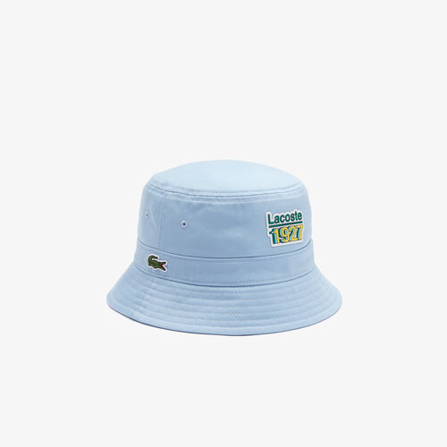 Vintage Lacoste Badge Cotton Bucket Hat
