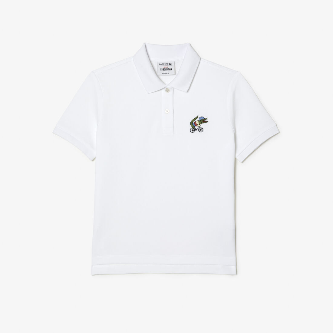 Women's Lacoste x Netflix Crocodile Show Print Polo Shirt Women's Lacoste x Netflix Crocodile Show Print Polo Shirt