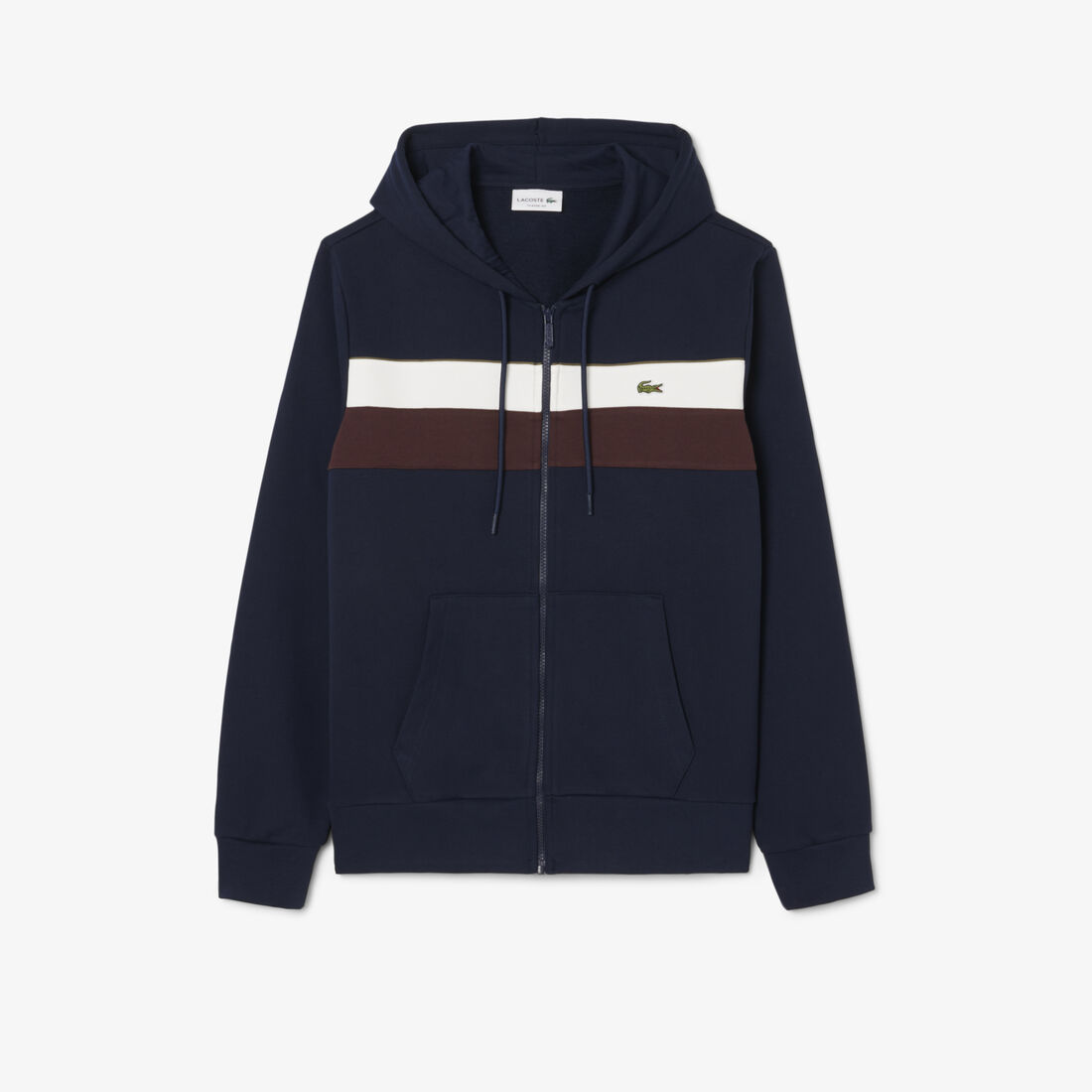 Zipped Colour-Block Hoodie Zipped Colour-Block Hoodie