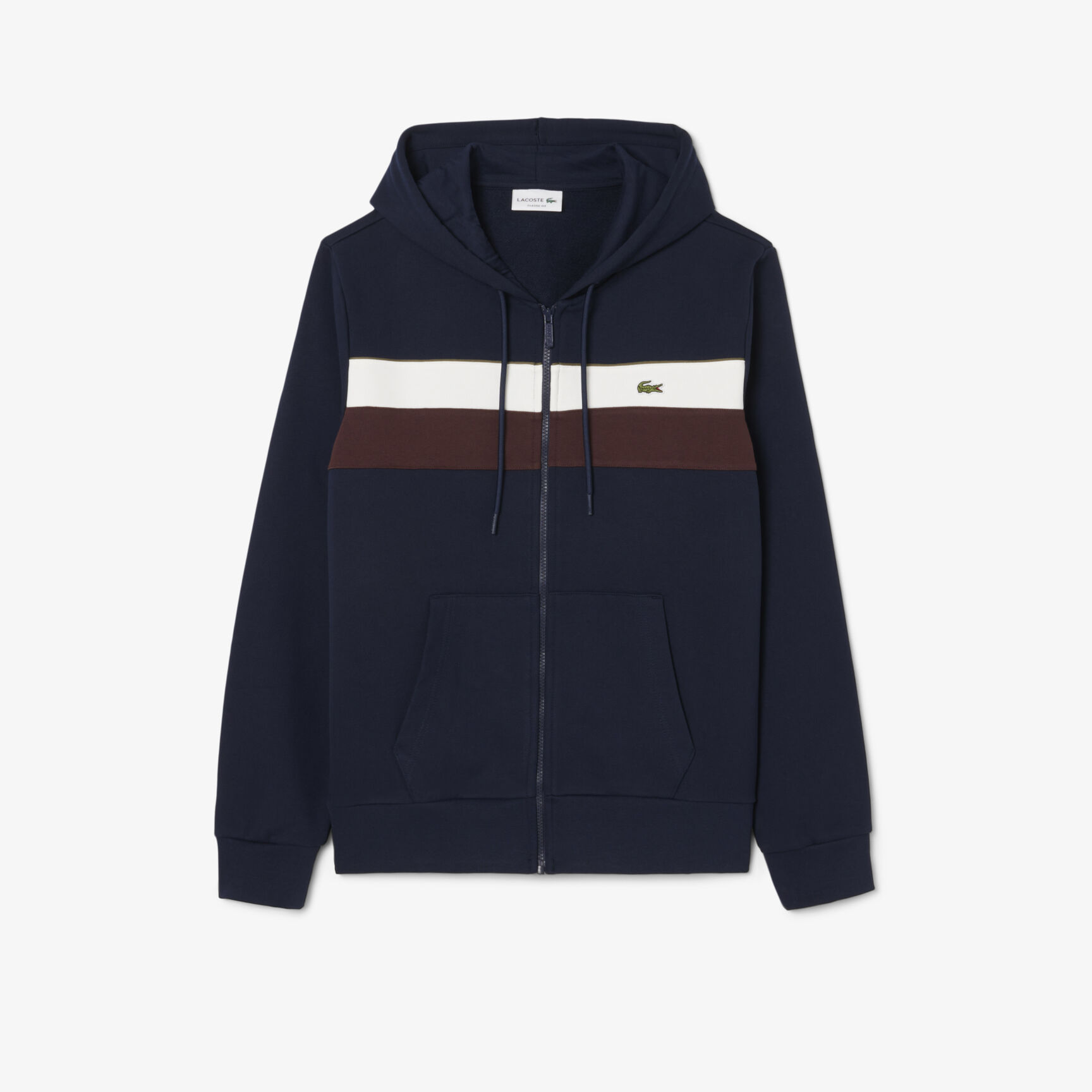 Zipped Colour-Block Hoodie Zipped Colour-Block Hoodie