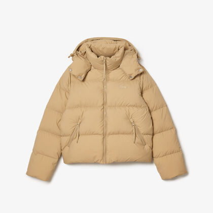 Padded Down Logo Jacket With Hood