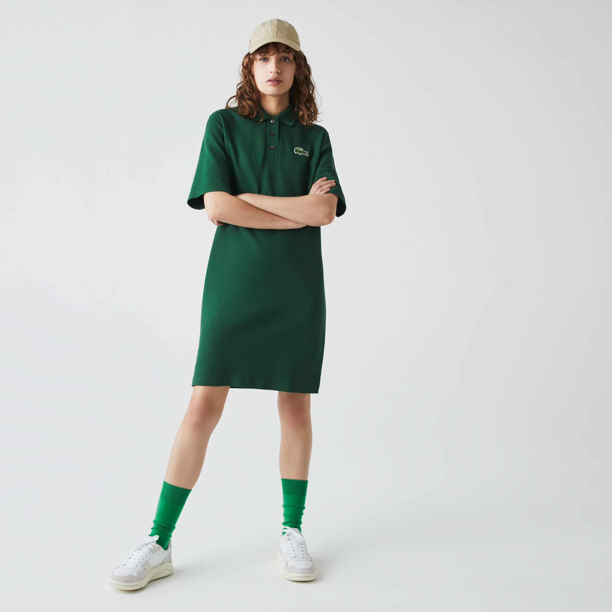 lacoste dress green