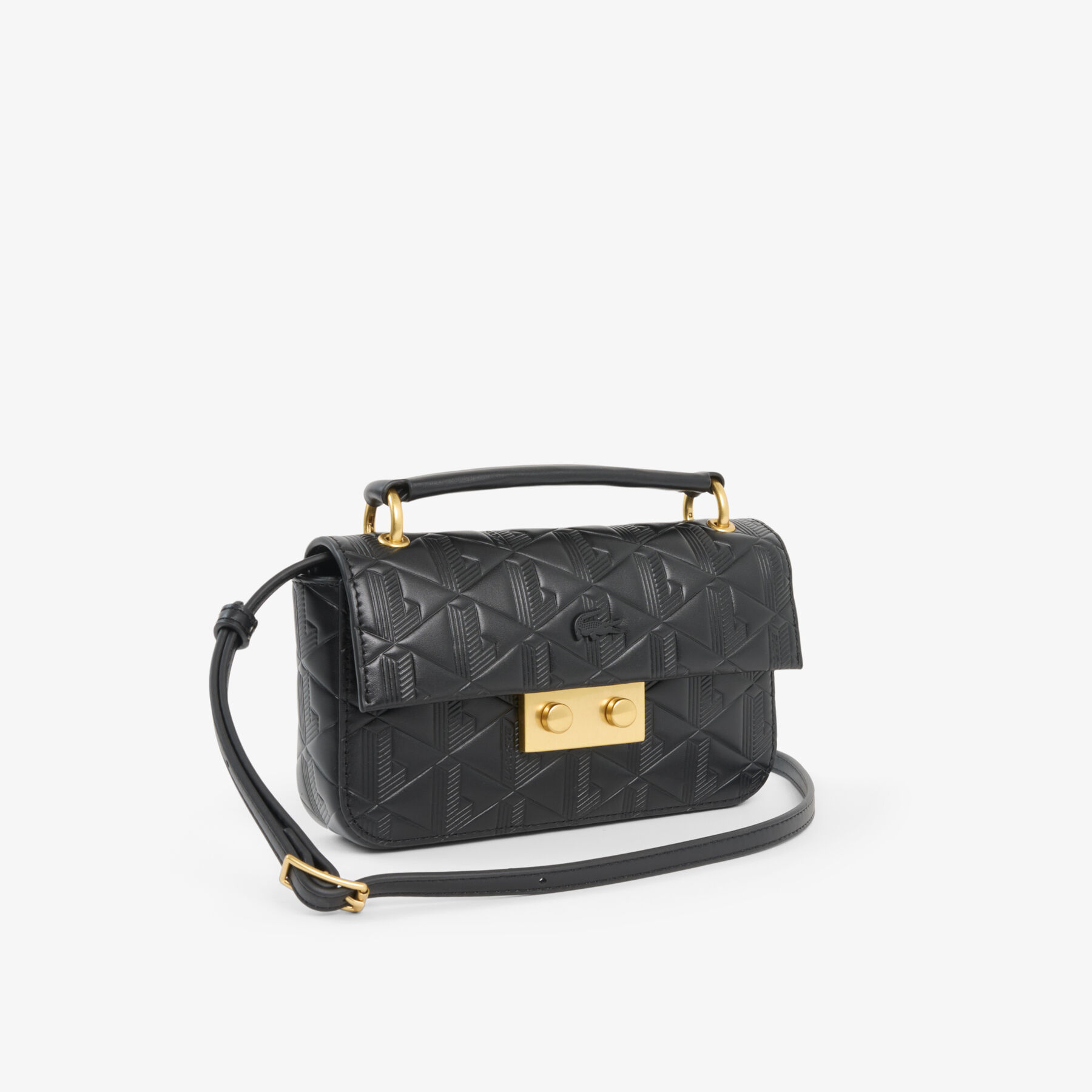 Mini Maheki Embossed Leather Shoulder Bag lacoste mini maheki embossed leather shoulder bag