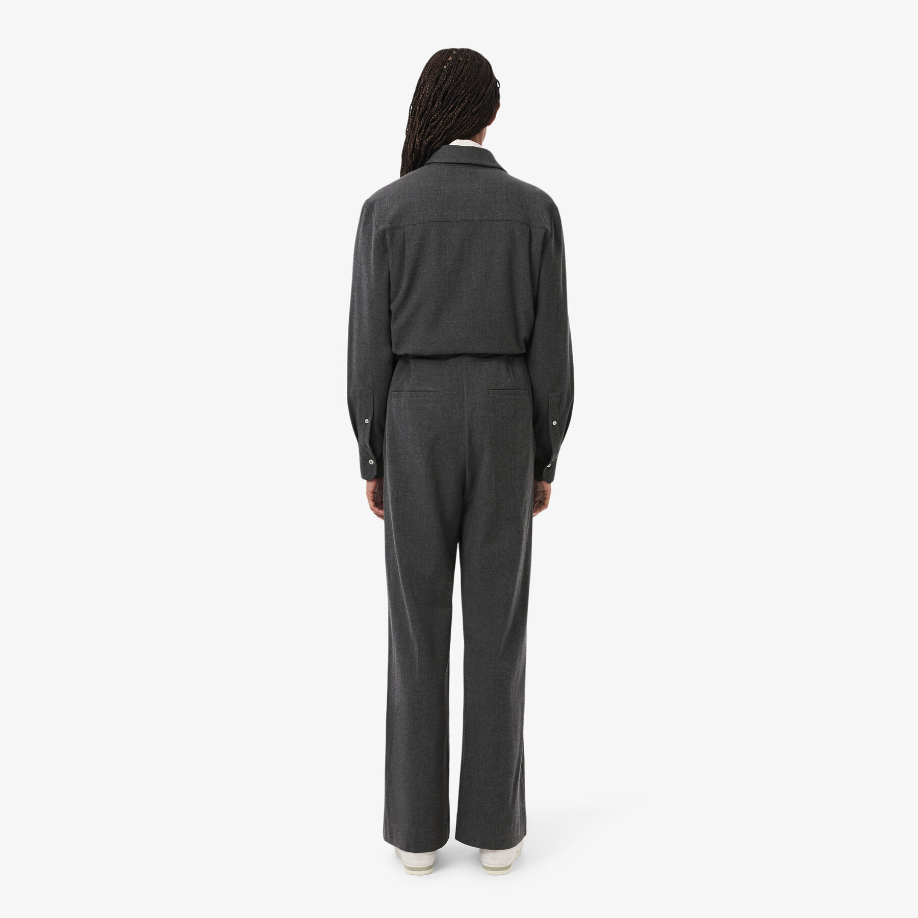Long Sleeved Flannel Jumpsuit lacoste long sleeved flannel jumpsuit