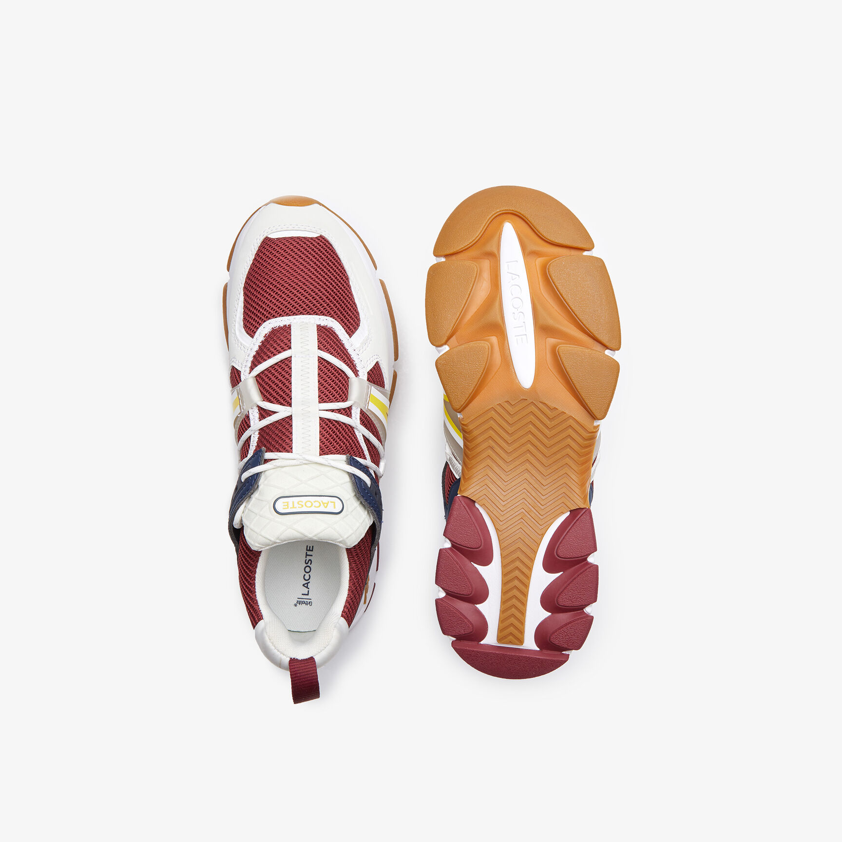 Men's Lacoste L003 Textile Color-Block Sneakers Men's Lacoste L003 Textile Color-Block Sneakers