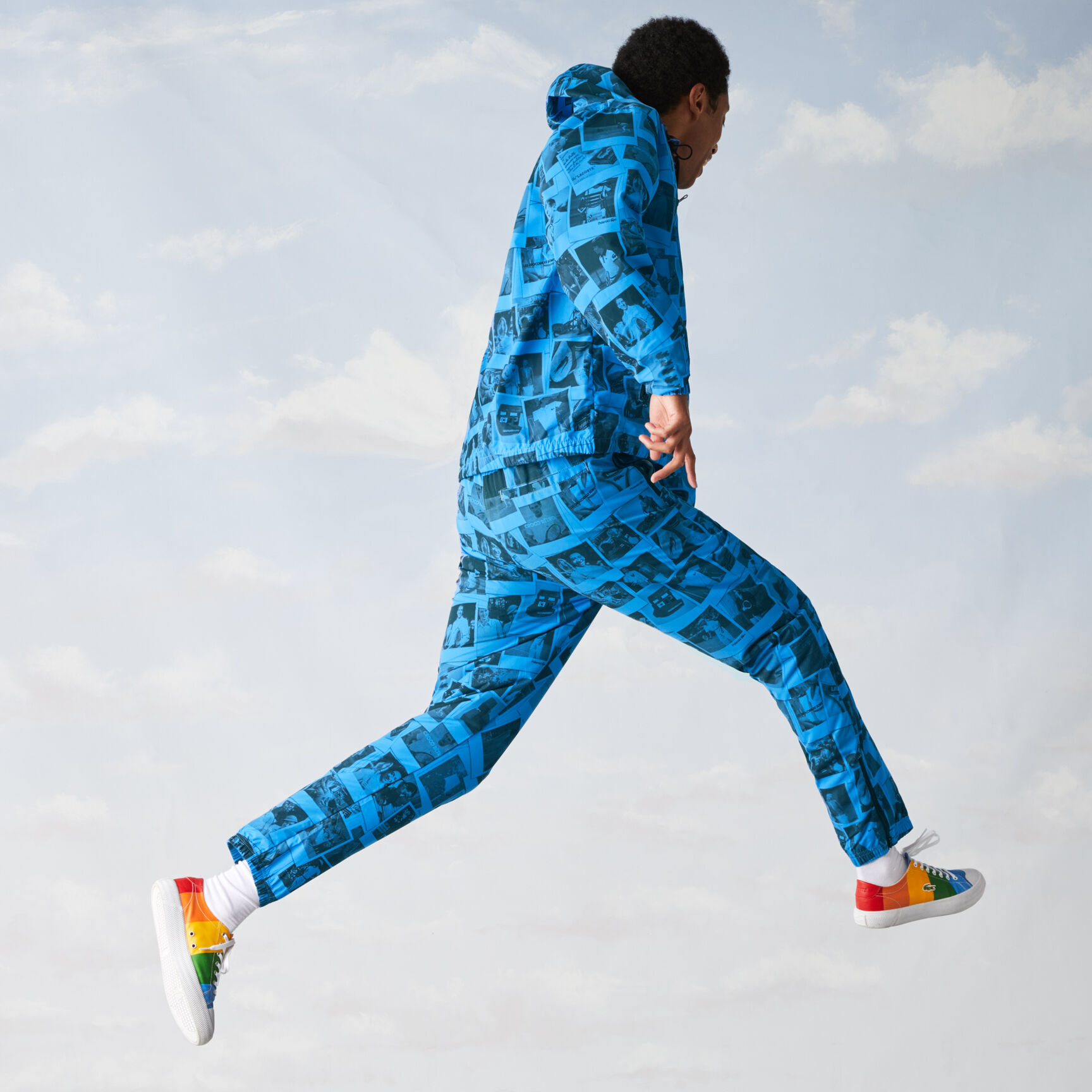 جاكيت بسحاب للجنسين من مجموعة Lacoste LIVE و Polaroid