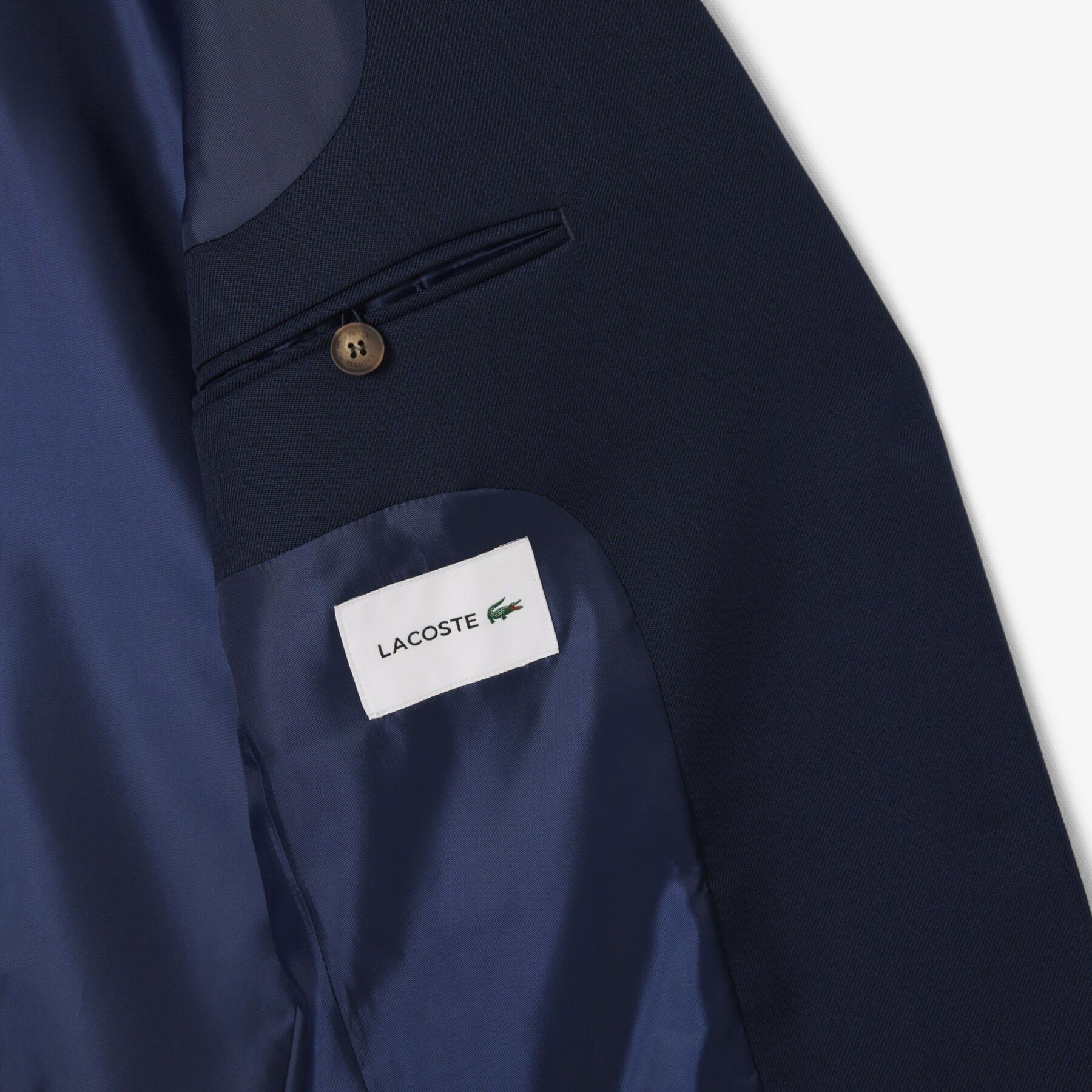 lacoste wool twill blazer