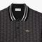 lacoste classic fit monogram jacquard polo shirt