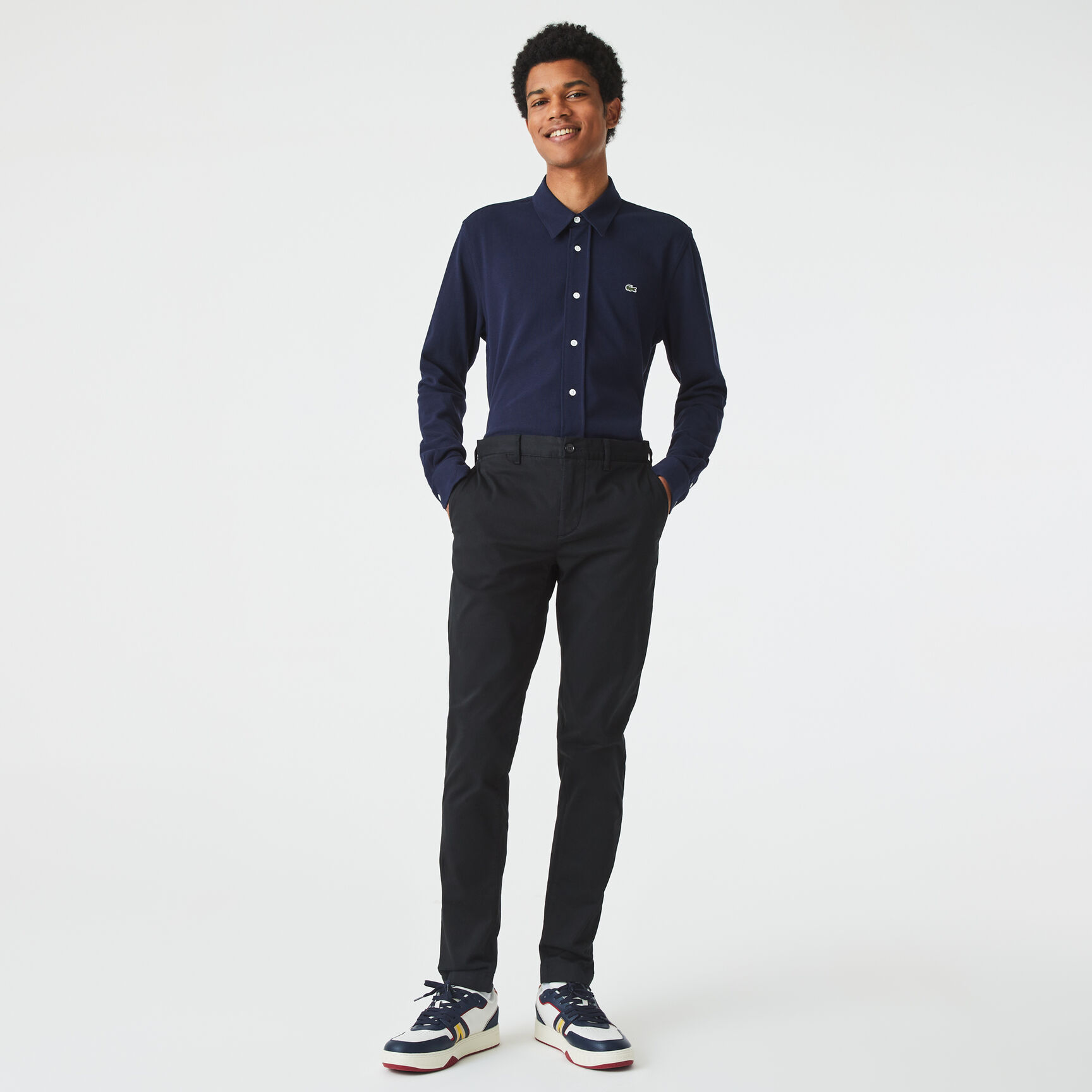 Men's New Classic Slim Fit Stretch Cotton Trousers Men's New Classic Slim Fit Stretch Cotton Trousers