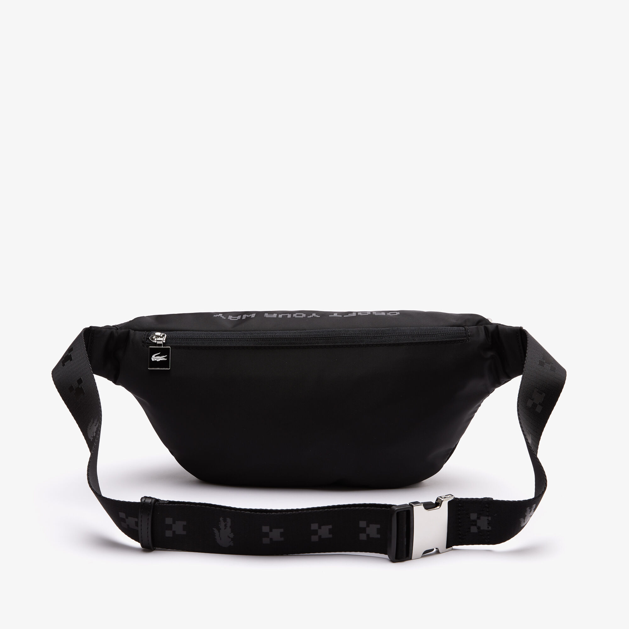 Unisex Lacoste x Minecraft Zippered Lightweight Nylon Waist Bag
