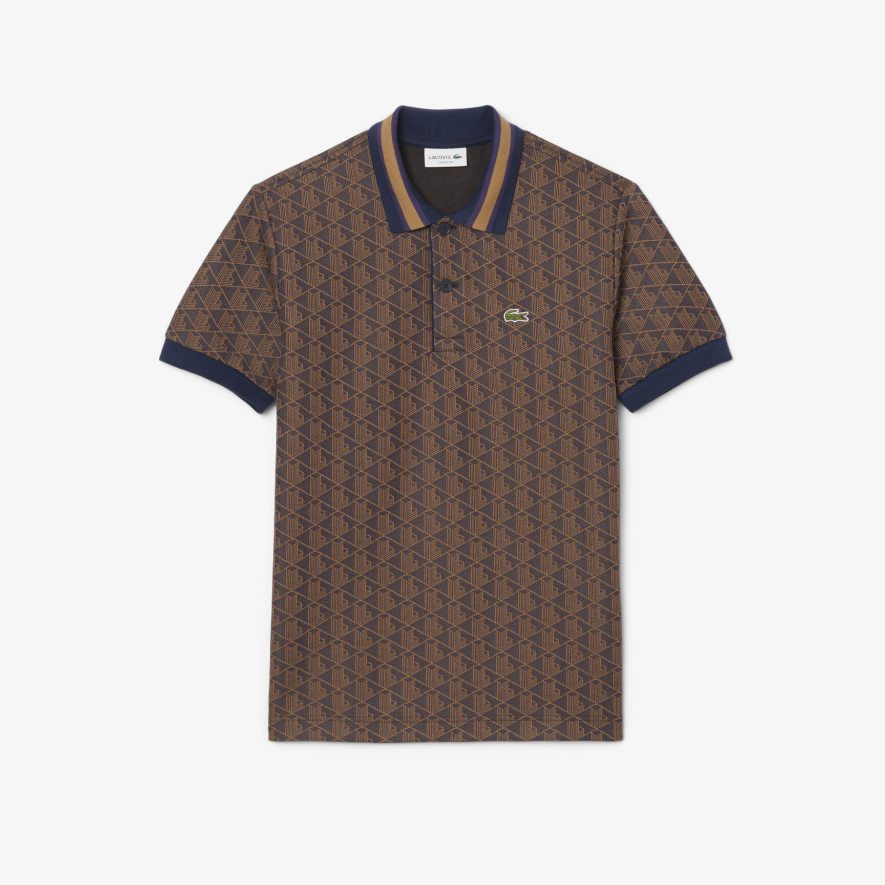 Classic Fit Monogram Jacquard Polo Shirt