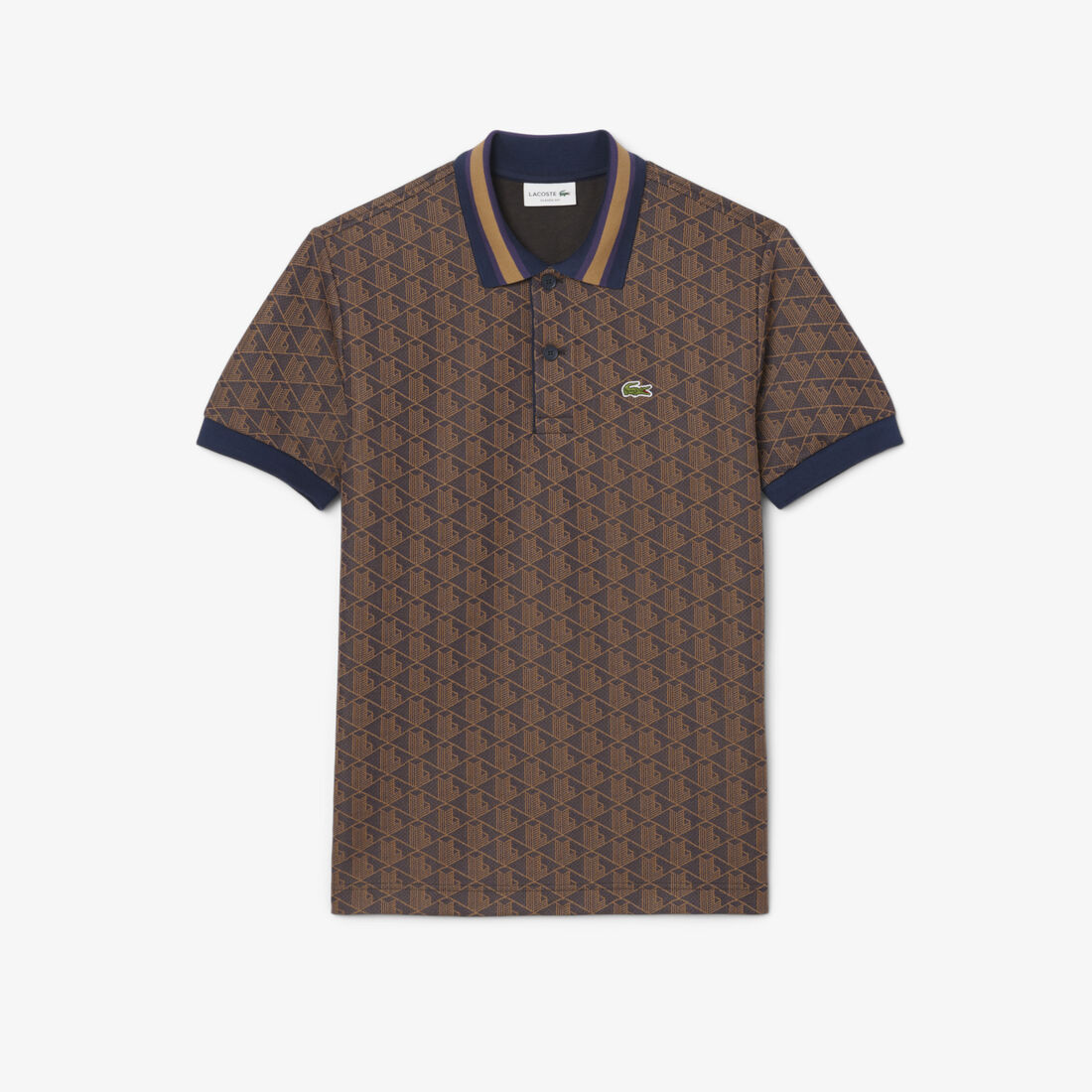 Classic Fit Monogram Jacquard Polo Shirt Classic Fit Monogram Jacquard Polo Shirt