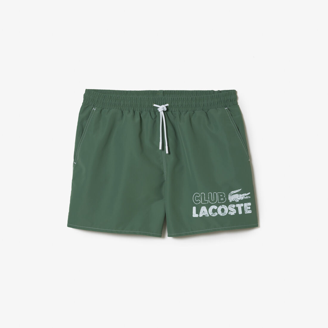 Men’s Lacoste Quick Dry Swim Trunks with Integrated Lining